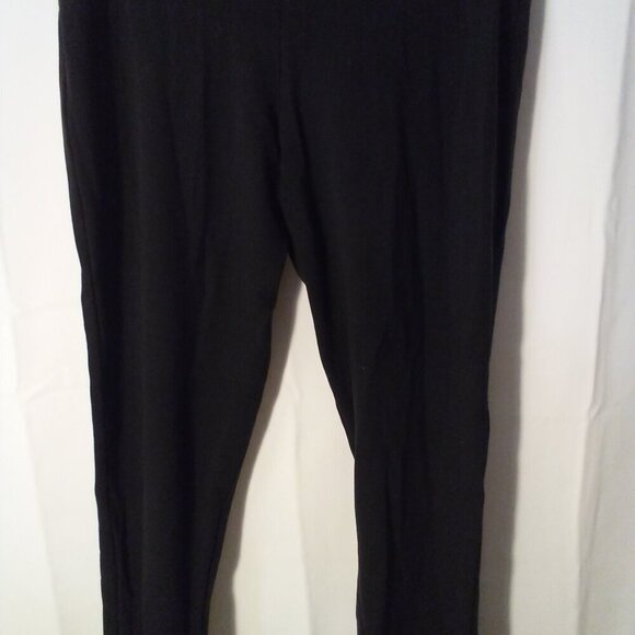 Shape FX Leggings Women L Straight Skinny Active Athletic Cropped Black - Picture 12 of 13